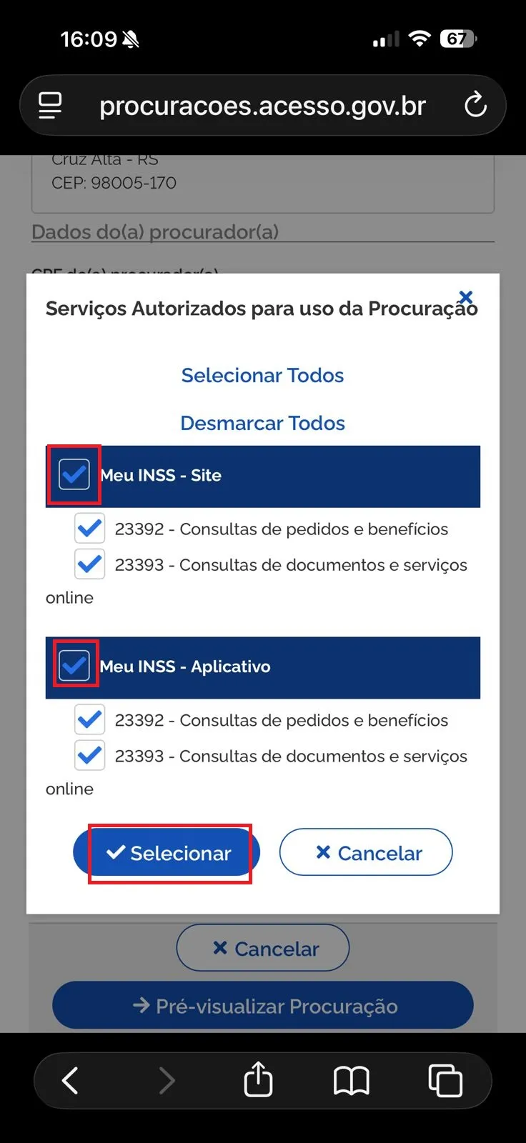 Passo 6: Selecione os Poderes